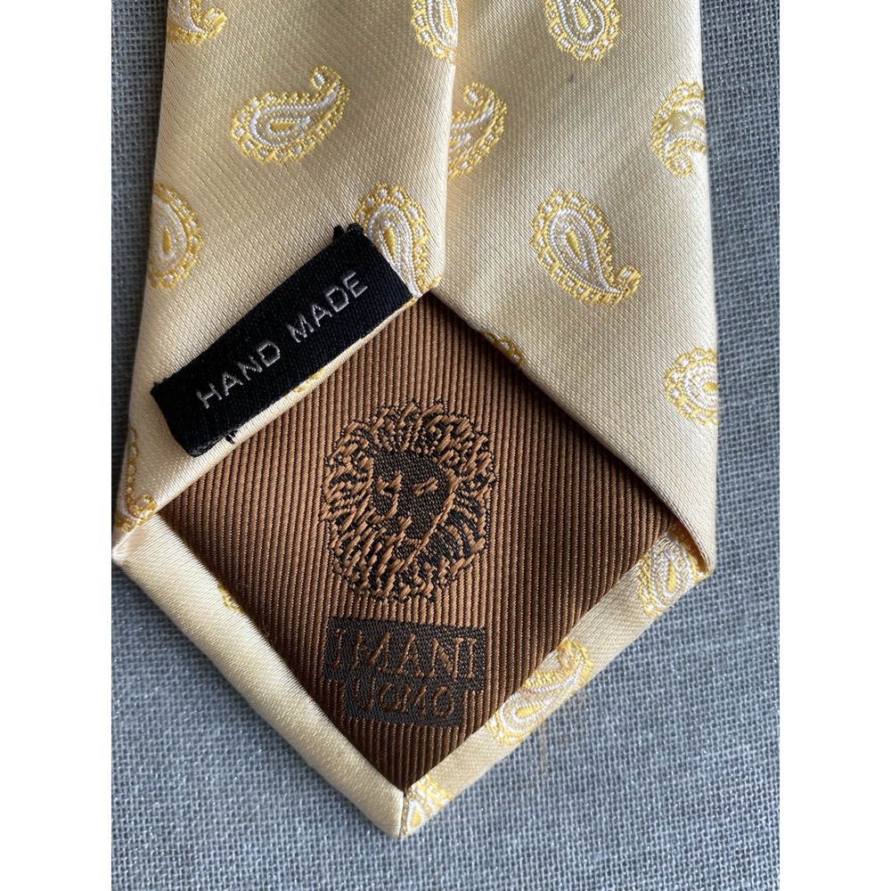 Imani Uomo Silk Touch Neck Tie Microfiber Handmade Light Academia Ties Lux